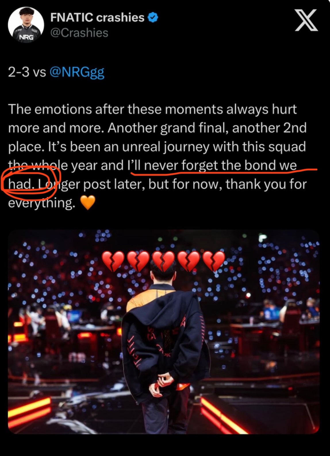 Thumbnail for Crashies is definitely leaving us 😭😭😭