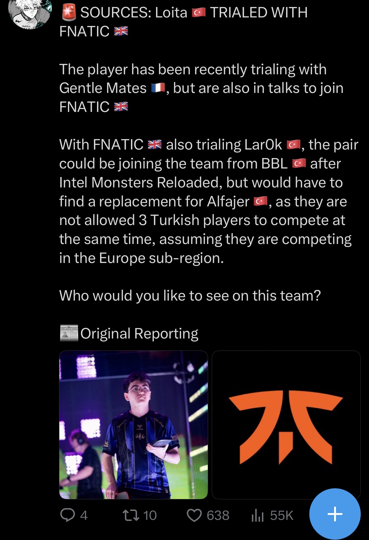 Thumbnail for VALORANT ROSTER 😎🫡