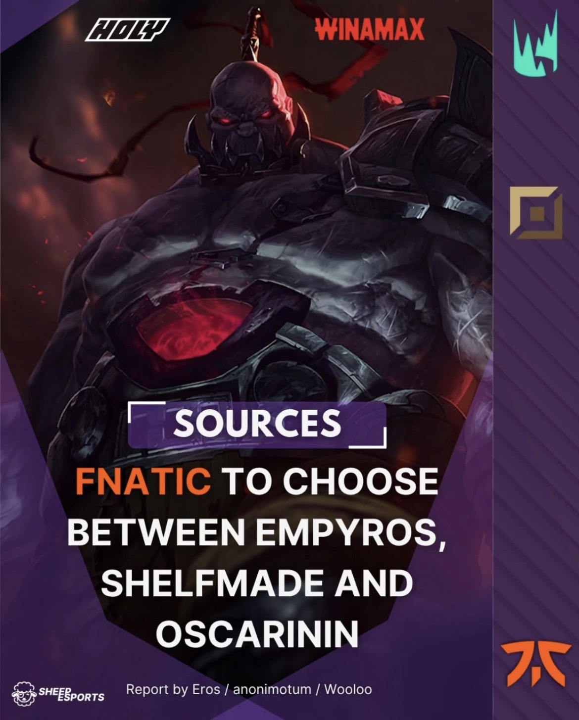 Thumbnail for FNC Toplaner (sheep esports)